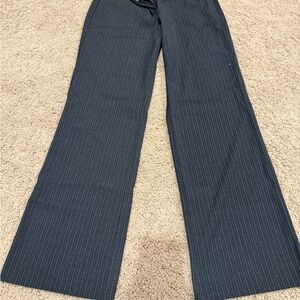 New York & Company Women's Charcoal Pinstripe Pants
